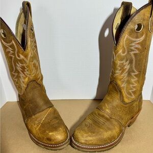 Double H Leather Cowboy Boots
